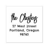 Tampon Auto-encreur Nom et adresse de famille (Design)