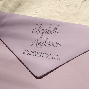 Tampon Auto-encreur Nom et adresse de retour de lettres de script