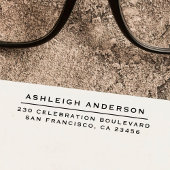 Tampon Auto-encreur Nom et adresse de retour personnalisés simples