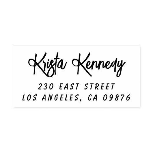 Tampon Auto-encreur Nom et adresse d'écriture (Design)