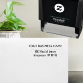 Tampon Auto-encreur Nom et adresse professionnels personnalisés simple