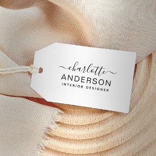 Tampon Auto-encreur Nom et titre personnalisés minimaux modernes