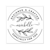 Tampon Auto-encreur Nom personnalisé élégant fait main (Design)