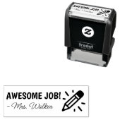 Tampon Auto-encreur Nom personnalisé Encouragement de l'enseignant (En situation)