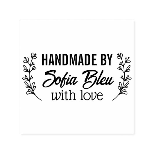 Tampon Auto-encreur Nom personnalisé ou nom de société tissu vêtements (Design)