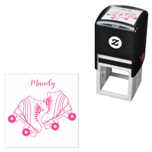 Tampon Auto-encreur Nom personnalisé Patinage à roulettes