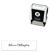 Tampon Auto-encreur Nom personnalisé Signature Monogramme moderne (En situation)