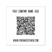 Tampon Auto-encreur Nom personnalisé Texte QR Code auto-écriture (Design)