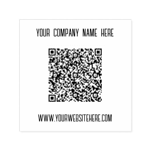 Tampon Auto-encreur Nom personnalisé Texte QR Code auto-écriture (Design)