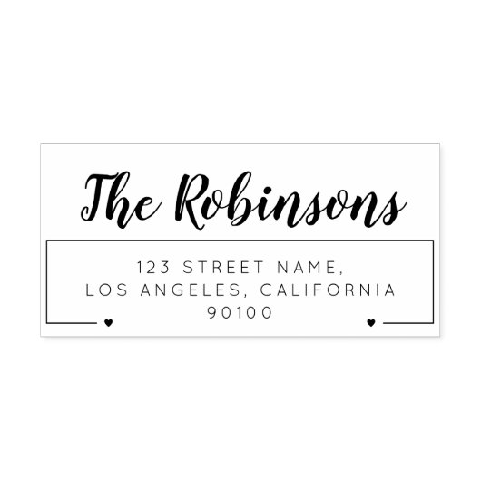 Tampon Auto-encreur NOM PERSONNEL | Timbre caoutchouc de l'adresse de  (Design)