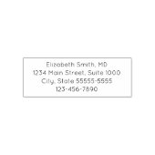 Tampon Auto-encreur Nom professionnel Adresse de retour et numéro de t (Design)