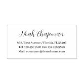 Tampon Auto-encreur Nom professionnel Coordonnées Simple (Design)