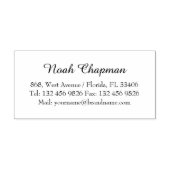 Tampon Auto-encreur Nom professionnel simple Coordonnées (Design)