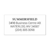 Tampon Auto-encreur Nom simple Adresse Bureau d'informations commercia (Design)