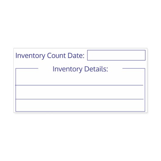 Tampon Auto-encreur Nombre de stocks (Design)