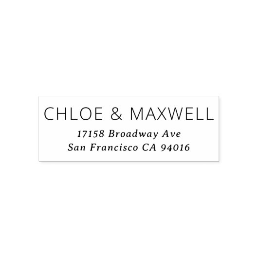 Tampon Auto-encreur Noms en gras modernes (Design)