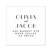 Tampon Auto-encreur Noms et adresse de retour des Mariages officiels p (Design)