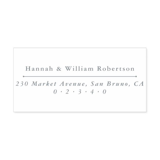 Tampon Auto-encreur Noms et adresse de retour Mariages classiques pers (Design)