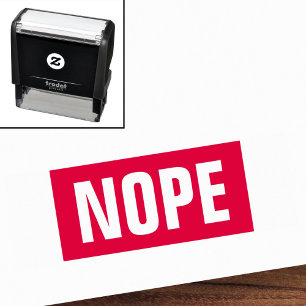 Tampon Auto-encreur Nope drôle