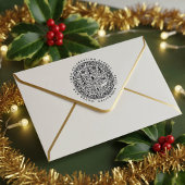 Tampon Auto-encreur Nordic Scandi Christmas Trees and Reindeer Adresse