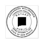 Tampon Auto-encreur Notaire Nouveau-Mexique (Design)