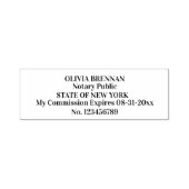 Tampon Auto-encreur Notaire Public Cinq lignes personnalisable (Design)