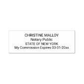 Tampon Auto-encreur Notaire Public Four Line Personnalisable Self-inki (Design)