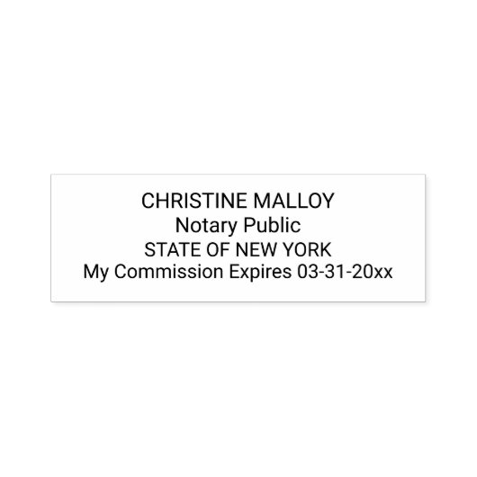 Tampon Auto-encreur Notaire Public Four Line Personnalisable Self-inki (Design)