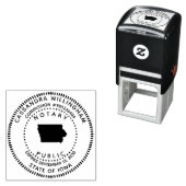 Tampon Auto-encreur Notaire Public Iowa (En situation)