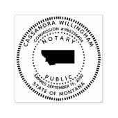 Tampon Auto-encreur Notaire public Montana (Design)