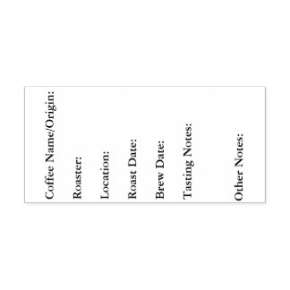 Tampon Auto-encreur Notes de dégustation de café