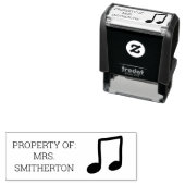 Tampon Auto-encreur Notes musicales de l'enseignant Retour à la propri (En situation)