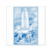 Tampon Auto-encreur Notre Dame de Fatima Timbre en caoutchouc (Design)