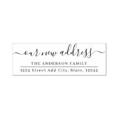 Tampon Auto-encreur Notre nouvelle adresse Moving Faire-part Adresse d (Design)