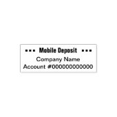 Tampon Auto-encreur Numéro de compte bancaire mobile Modèle (Design)