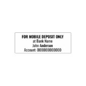 Tampon Auto-encreur Numéro de compte de l'application bancaire uniquem (Design)