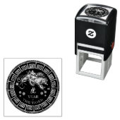 Tampon Auto-encreur Numéro de tigre chinois Zodiac 542 (En situation)