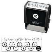 Tampon Auto-encreur Numéro du cercle de remise de fidélité (En situation)