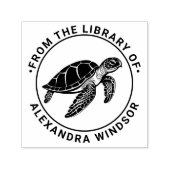 Tampon Auto-encreur Ocean Sea Turtle #4 Library Book Name (Design)