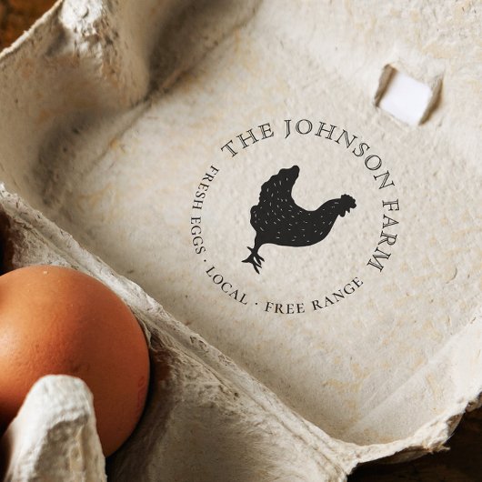 Tampon Auto-encreur Oeuf Vintage personnalisé