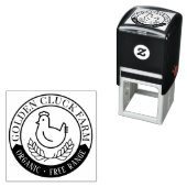 Tampon Auto-encreur OEufs bio à portée libre (En situation)