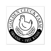 Tampon Auto-encreur OEufs bio à portée libre (Design)