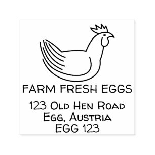 Tampon Auto-encreur Oeufs frais de ferme