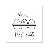 Tampon Auto-encreur Oeufs frais de ferme Carton (Design)