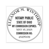 Tampon Auto-encreur Ohio Notary Public Round  (Design)