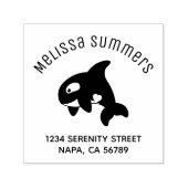 Tampon Auto-encreur Orca Whale Arch Adresse (Design)