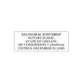 Tampon Auto-encreur Oregon Notary Public  (Design)