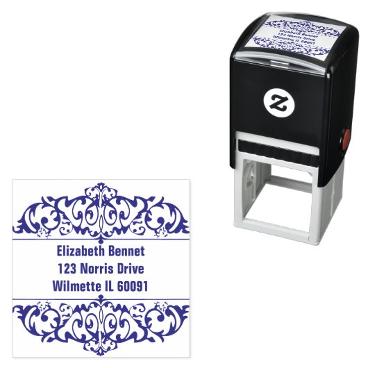 Tampon Auto-encreur Ornement Filigrane (En situation)