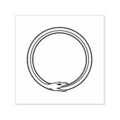 Tampon Auto-encreur Ouroboros serpent doré auto ingérant symbole serpe (Design)