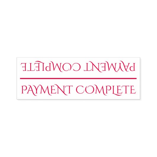 Tampon Auto-encreur "PAIEMENT COMPLET" Timbre en caoutchouc (Design)